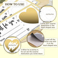 Just For You Surprise Scratch Cards 3x8in Gold 2 Set Personalized Gift