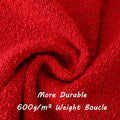 FUTEI Red Decorative Throw Pillow Covers 22x22 Inch Pack of 2 Soft Boucle