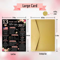 Happy 13th Birthday Card Gifts for Girls Daughter Niece Sister Teenagers