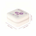 Sincerez Jewelry Box Small Portable Organizer Rings Necklaces Black