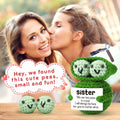 LEJIAJINW Handmade Mini Peas Gift for Sister Best Friend Cute Valentine
