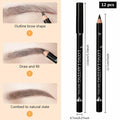 BestBy07/27 Magic Microblade Eyebrow Pen 4-Tip Waterproof Brown 2Pcs