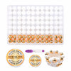 96PCS Silicone Beads Kit 15mm Round Rubber Beads 2 Colors DIY Crafts