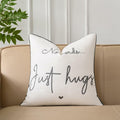 Sunkifover Embroidered Decorative Throw Pillow Cover 18x18 Grey