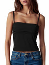 ZANZEA Black Square Neck Crop Tank Top Women Size L