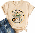 Hoeing Ain't Easy Women's Gardening T-Shirt Floral Garden Lover Gift Cyan Size