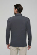 YAMXDM Mens Long Sleeve Golf Polo Shirt Moisture Wicking Light Green Size L