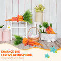 Easter Artificial Carrots Decor Large Fabric Set 6 Pcs 17.7'',13.7'',11.8''