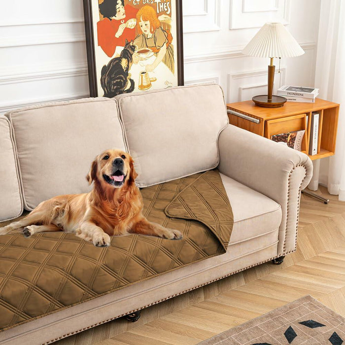 fuguitex Waterproof Reversible Dog Blanket Brown Size 30x53