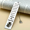 LovizoL Graduation Bookmark 2025 Silver Stainless Steel 1 Pack 1.5x5.12"