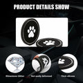 Kewucn Bling Paw Car Cup Holder Coasters 2PCS Dark Blue Rhinestone