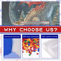 Focart Diamond Painting Kit 12x12 Bull Design Round Drill Crystal Rhinestone