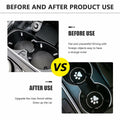 Kewucn Bling Paw Car Cup Holder Coasters 2PCS Dark Blue Rhinestone