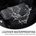Yumfugu Car Center Console Armrest Cover Leather Memory Foam Beige 12.59x8.66