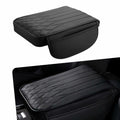 Yumfugu Car Center Console Armrest Cover Leather Memory Foam Beige 12.59x8.66