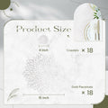 Defined Deco Silver Vinyl Placemats & Coasters Set of 18 15" Round