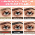 BestBy07/27 evpct Brown Dual-Ended Microblading Eyebrow Pen 1Pc Brush