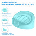 Self Draining Soap Dishes 2-Pack Waterfall Drainer Holder Blue Bathroom Kitchen