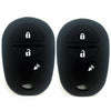Ezzy Auto Silicone Key Fob Case Cover for Toyota Black Rose
