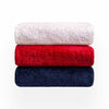 rsmon Cotton Golf Towels 20x17 Inch Red Navy Blue White Pack of 3