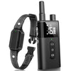 No Shock Dog Training Collar Remote Vibrate Safe Lock Waterproof Black