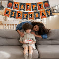 GLASNES Basketball Birthday Banner Happy Birthday Party Decoration
