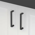 homdiy Cabinet Handles Matte Black 5in 128mm Hole Centers 25Pack