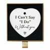 Bridesmaid Maid of Honor Heart Ceramic Ornament Wedding Gift