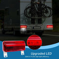 EXERAUO 77 LED RV Tail Lights Brake Stop Turn Waterproof Red HDD-020