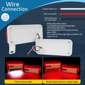 EXERAUO 77 LED RV Tail Lights Brake Stop Turn Waterproof Red HDD-020
