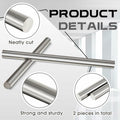 [Like New] Zonon Steel Cold Rolled Round Bar 0.79" Dia x 12" Length Mild Steel 2 Pcs