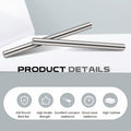 [Like New] Zonon Steel Cold Rolled Round Bar 0.79" Dia x 12" Length Mild Steel 2 Pcs