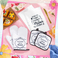 Teenyyou Kitchen Set 5 Pcs Dish Towels Oven Pads Pot Holder Oven Mitt
