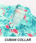 APTRO Hawaiian Shirt Men Tropical Short Sleeve Button Down Shirt Size 2X