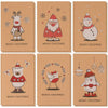 BEST PAPER GREETINGS Christmas Cards 36 Pack 4x6 Kraft Paper Red White Envelopes