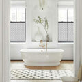 HYOUBALA Window Privacy Film UV Protection Non-Adhesive Begonia 17.5x78.7