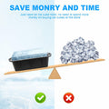 POUYRBA 2pcs Extra Large 6LB Blue Silicone Ice Block Mold for Ice Bath