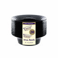 Party Essentials Deluxe Plastic Salad Bowls 10oz Black 20 Count