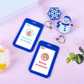 Easter Nurse Retractable Badge Holder Snowman Clip Hard Plastic Reel