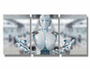 3 pcs AI Machine Learning Robot Human Touch Canvas Wall Art 36x16