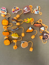 16 PCS Thanksgiving Silicone Straw Caps for Stanley Cup 10mm Design 4