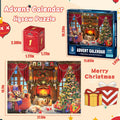 Christmas Puzzle Advent Calendar 2025 Fireplace 1008 Pieces 24 Parts