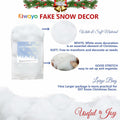 Fake Snow Christmas Décor Indoor 0.9LB Fluffy Cotton-Like White Snow