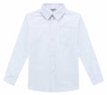 Bienzoe Boys Long Sleeve Button Down Shirt White Size 14