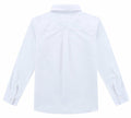 Bienzoe Boys Long Sleeve Button Down Shirt White Size 14