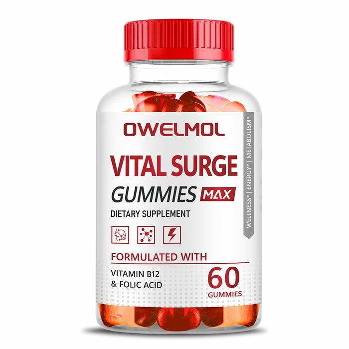 BestBy10/27 VitalSurge Male Performance Gummies MAX Strength 1050MG 60 Ct