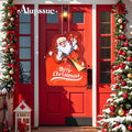 Alupssuc Lighted LED Santa Claus Garden Flag 20x15 Inch Red Double Sided
