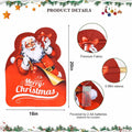 Alupssuc Lighted LED Santa Claus Garden Flag 20x15 Inch Red Double Sided