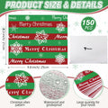 Tenceur Christmas Wax Paper Sheets Winter Printed 150 Pcs