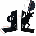 Black Dog Decorative Bookends for Shelves Dog Lover Gifts Office Decor